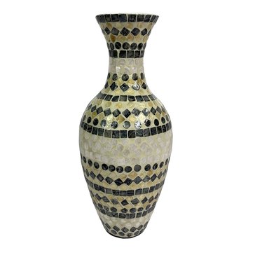Youngs Inc Capiz Vase
