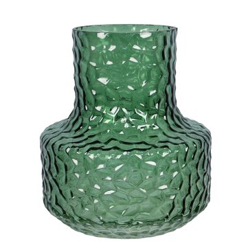 Youngs Inc Textured Recycled Glass Vase