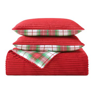 Martha Stewart Reversible Plush Comforter Set