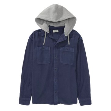 AE Men's Hooded Flannel Shirt