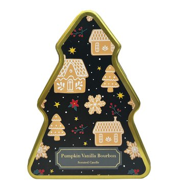 Atelier Pumpkin Vanilla Bourbon Tree Shaped Tin Candle
