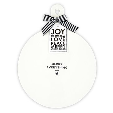 Santa Barbara Merry Everything Ceramic Cheese/Dessert Tray