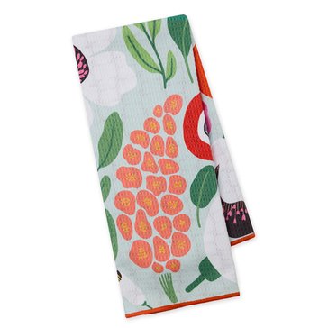 Deisgn Imports Bright Blooms Microfiber Dishtowel