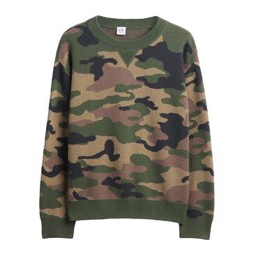 Gap Big Boys' Long Sleeve Cotton Crew Sweater