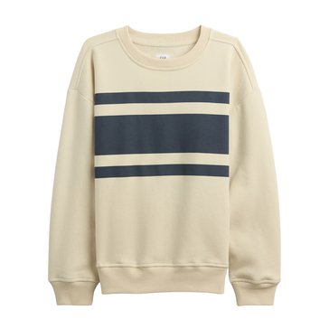 Gap Big Boys' Vintage Soft Crew Stripe Novelty Sweatshirt