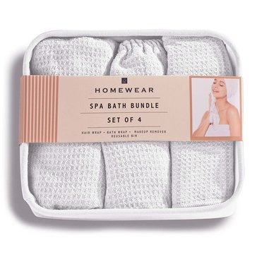 Homewear Linens Spa Bundle, 4-Piece Set