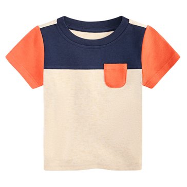 Wanderling Baby Boys' Short Sleeve Colorblock Tee
