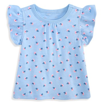 Wanderling Baby Girls' Short Sleeve Pretty Ditsy Tee