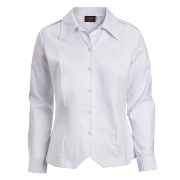 Womens Long Sleeve White Overblouse Alpha