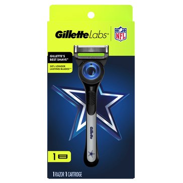 Gillette Labs NFL Cowboys Razor with 1 Refill