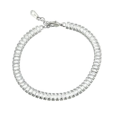 9 3/20 cttw Baguette Cut Cubic Zirconia Tennis Bracelet