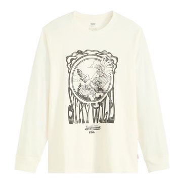 Levi's Men's Long Sleeve Relaxed Stay Wild Eagle Graphic T-Shirt