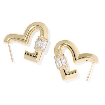 Kendra Scott Emery Heart Hoop Earrings