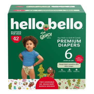 Hello Bello X Dr. Seuss Baby Grinch Crew-Stink Stank Stunk Club Pack 42 Count