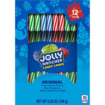 Jolly  Rancher Holiday Candy Canes, 5.28oz