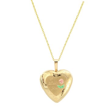 Heart Locked with Flower Detail