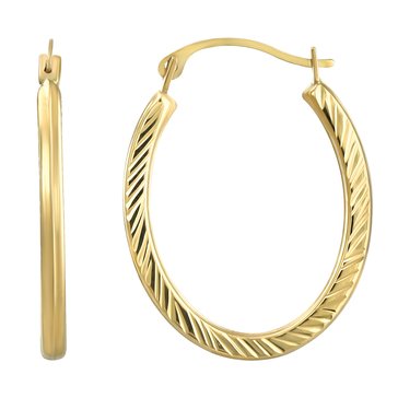 Oval Hoop Earrings