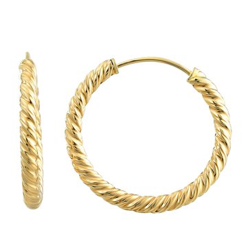 Endless Rope Hoop Earrings