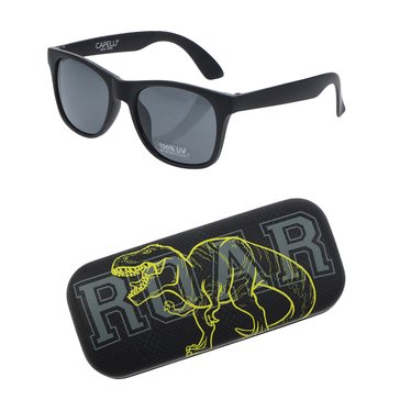 Capelli New York Roar Trex Case Matte Wayfarer Sunglasses Set