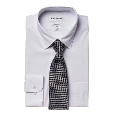 Bill Blass Regular Fit Dress Shirt Tie Box Set