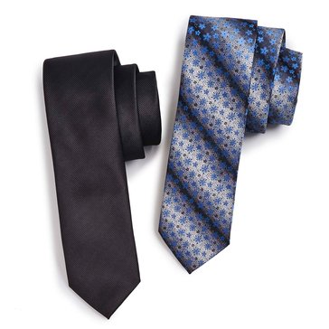 Bill Blass Men's Flower Ties, 2-Pack