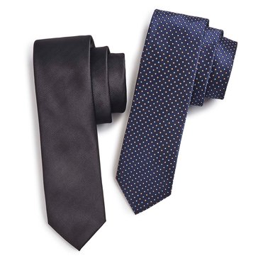 Bill Blass Men's Dot Ties, 2-Pack