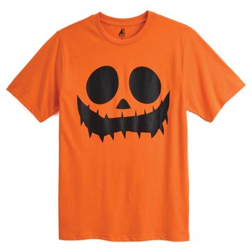 ADTN Men's Short Sleeve Pumpkin Face Halloween T-Shirt