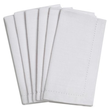 Homewear Linens Lydia Hemstitch Table Napkin, 6-Pack
