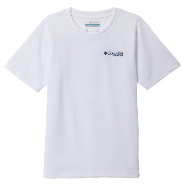 Columbia Big Boys' PFG Clean Line Pride USA Bass Tee