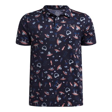 Under Armour Big Boys' Matchplay Shark Teeth Printed Polo Shirt