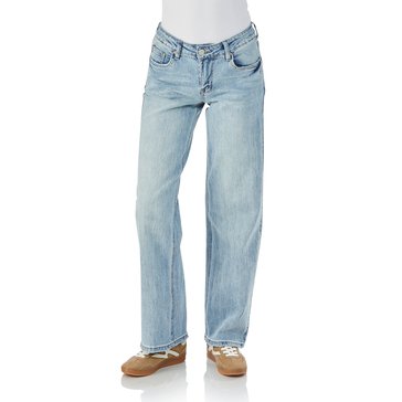 YMI Women's Britney Low Rise Wide Leg Jeans