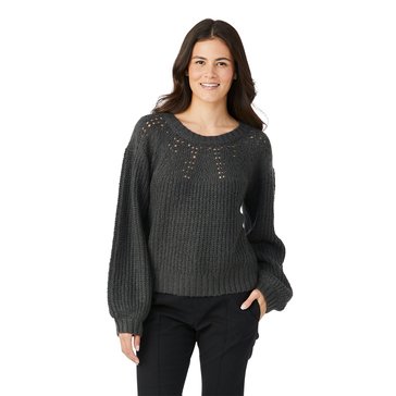 Yarn & Sea Women's Balloon Sleeve Pullover Sweater