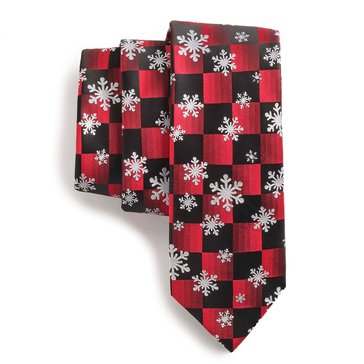 MMG-Gift Sets Men's Snowflake Checked Tie
