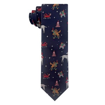MMG-Gift Sets Men's Holiday Dogs Tie 
