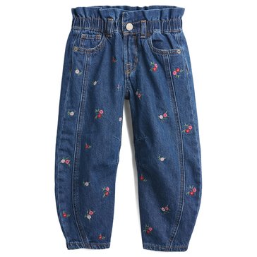 Gap Toddler Girls' Floral Embroidered Horseshoe Jean