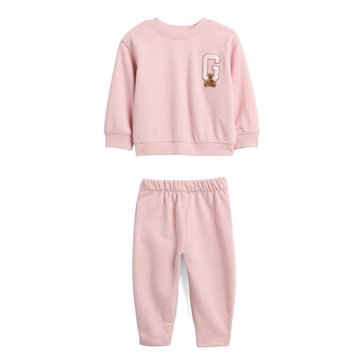 Gap Baby Girls' Long Sleeve Logo Active Set