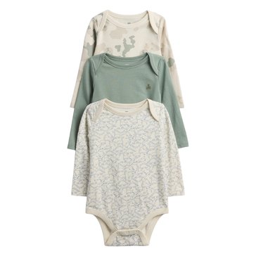 Gap Baby Boys' Long Sleeve Bodysuit, 3-Pack