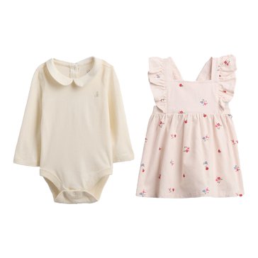 Gap Baby Girls' Corduroy Overall Bodysuit Set