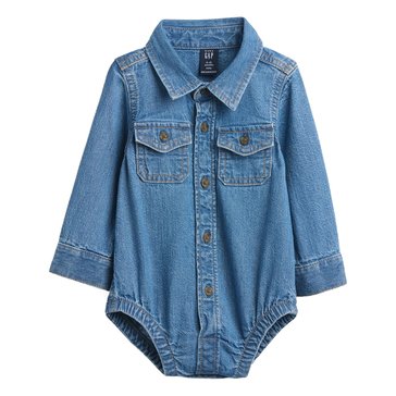 Gap Baby Boys' Button Down Bodysuit