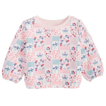 Wanderling Baby Girls' Patch Floral Sweatshirt