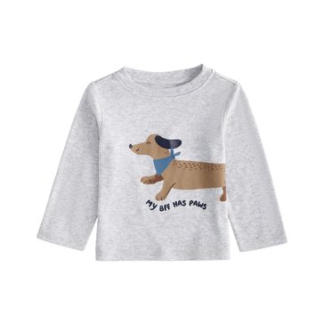 Wanderling Baby Boys' Long Sleeve BFF Paws Tee