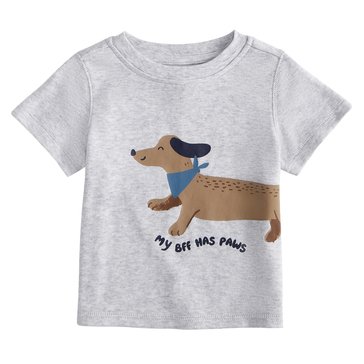 Wanderling Baby Boys' Short Sleeve BFF Paws Tee