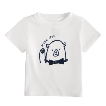 Wanderling Baby Boys' Short Sleeve Bear Graphic Tee