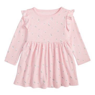 Wanderling Baby Girls' Long Sleeve Ditsy Flower Dress
