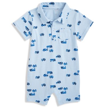 Wanderling Baby Boys' Geo Trucks Sunsuit