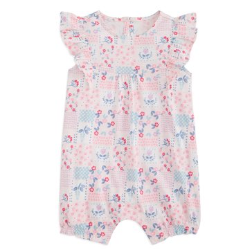 Wanderling Baby Girls' Patch Floral Sunsuit