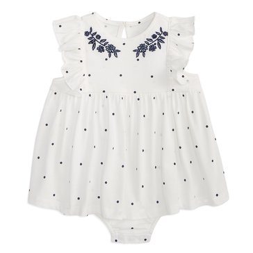 Wanderling Baby Girls' New Pin Dot Sunsuit