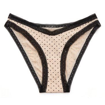 Aerie Women's SMOOTHEZ Lace Trim High Cut Bikini Underwear