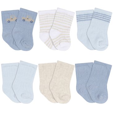 Gerber Baby Boys' Socks, 6-Pack