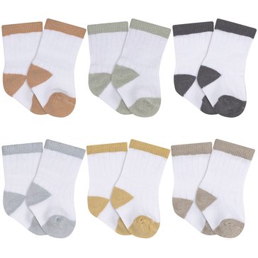 Gerber Baby Neutral Socks, 6-Pack